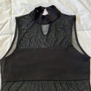 Black Mesh Tank